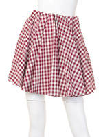 ギンガムチェックフレアスカート