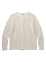 ワッフル編みニットカーディガン