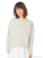 粗挽きスウェットプルオーバー