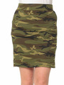 迷彩柄タイトスカート