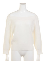 12Gリブオフショルダープルオーバー