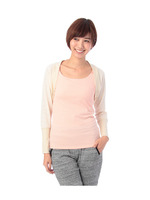 ネップ調ボレロ風カーディガン