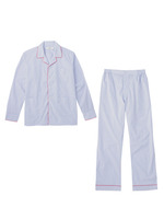 パジャマブロード青ストライプ上下セット