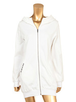 裏毛ロングパーカー