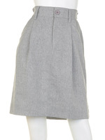 【mystic】メランジ布帛タイトスカート