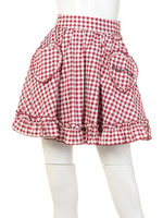 ギンガムハートポケットスカート