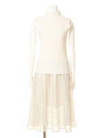 シフォンニットコンビワンピース