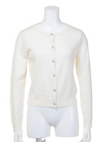 フラワーランダム釦カーディガン