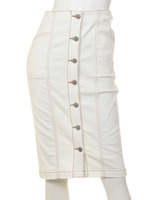 前釦デニムタイトSK