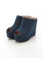 【JEFFREY CAMPBELL FOR ROSE BUD】VIRGO DENIM PLATFORM SANDAL