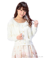 【LIZLISA】花レースピタカーディガン