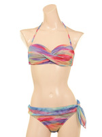 【nuckle market】メッシュボーダーツイストバンドゥブラ