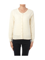 カラフルビジュークルーカーディガンニット