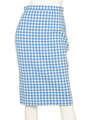 ギンガムチェックニットタイトスカート