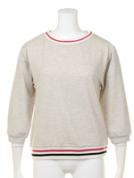 【mystic】裏毛リブラインハイネックPO