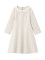レーシージャカード織りワンピース