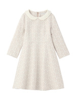 レーシージャカード織りワンピース