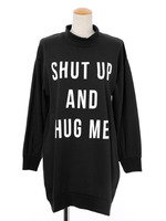 裏起毛スウェットロゴプリントOP