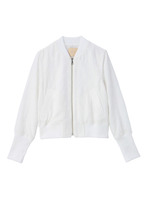 立体フラワー柄ショートジャケット