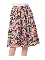 ペインティングミモレスカート