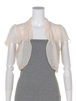 Apuweiser Luxe 後ろリボンボレロ/ブラック