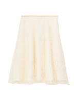 CROLLA チュールレースフレアスカート/オフホワイト(103)