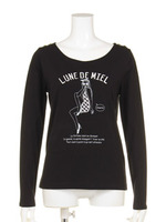 CR天竺×シフォン/ブラック