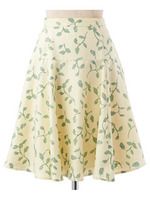 Oツボミガラフレアスカート/イエロー