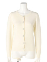 Ry/AC/Pu12G刺繍釦クルーC/D/オフホワイト