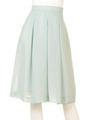 SPAN VOIL WASHER MI-MOLLET SKIRT/NAVY