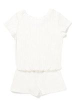 TINY RIBBED T ROMPER/T/GREY