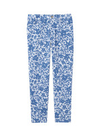 [L]フラワークロップドパンツ/ブルー系(191)