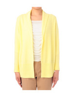 [S]フーデッドニットカーディガン/イエロー系(031)