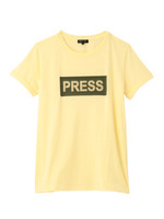 [S]フロッキープリントクルーネックTシャツ/グレー系(912)