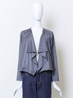 【Bonica Studio】ストライプトッパーJK/ネイビー