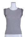【CASUAL】ノースリーブラインTOPS/グレー