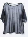【IKUMI】IKUMI PRINT MESH T/WHITE
