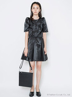 【IKUMI】SATIN ONE PIECE/WHITE