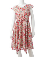 【L'est Rose Paris】ラッセルレースムースフラワーワンピース/キナリ