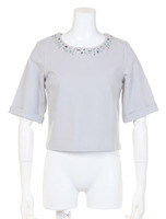 【LUX】 ビジューラウンドカラーCS/ネイビー