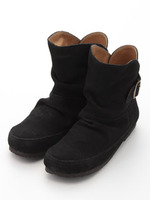 【MOOI】フェミニン スウェードブーツ/NERO(BLK)