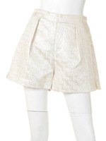 【Omekashi】JQスリットショートパンツ/ベ-ジュ