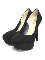 【R&E】プリーツ美脚ハイヒールパンプス/ピンク