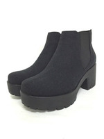 【REZOY】ラバーソールサイドゴアアンクルブーツ/ネイビー