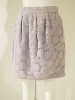 【ROSE】レースコクーンスカート/アイスブルー