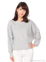 【R】ボーダードルマンTOPS/ブラック