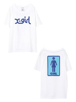 【X-girl x GIRL SKATEBOARDS】LOGO S/S MENS TEE/YELLOW