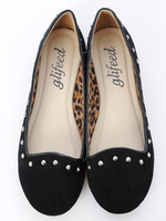 【glifeed】スタッズラインオペラシューズ/ベージュ