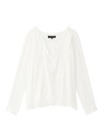 インナードッキングとろみブラウス/オフホワイト(003)