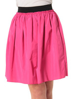 ウエストゴムフレアスカート/ピンク